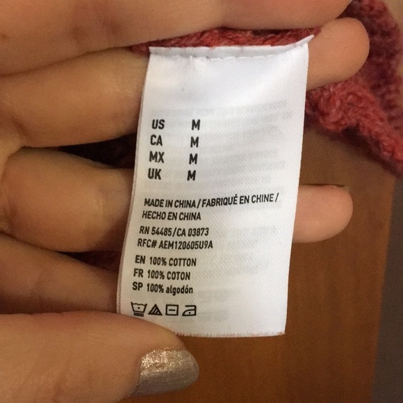 Rust American Eagle crocheted sweater - Picture 5 of 5